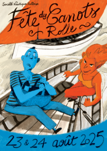 Affiche fête des canots à Rolle, 2025